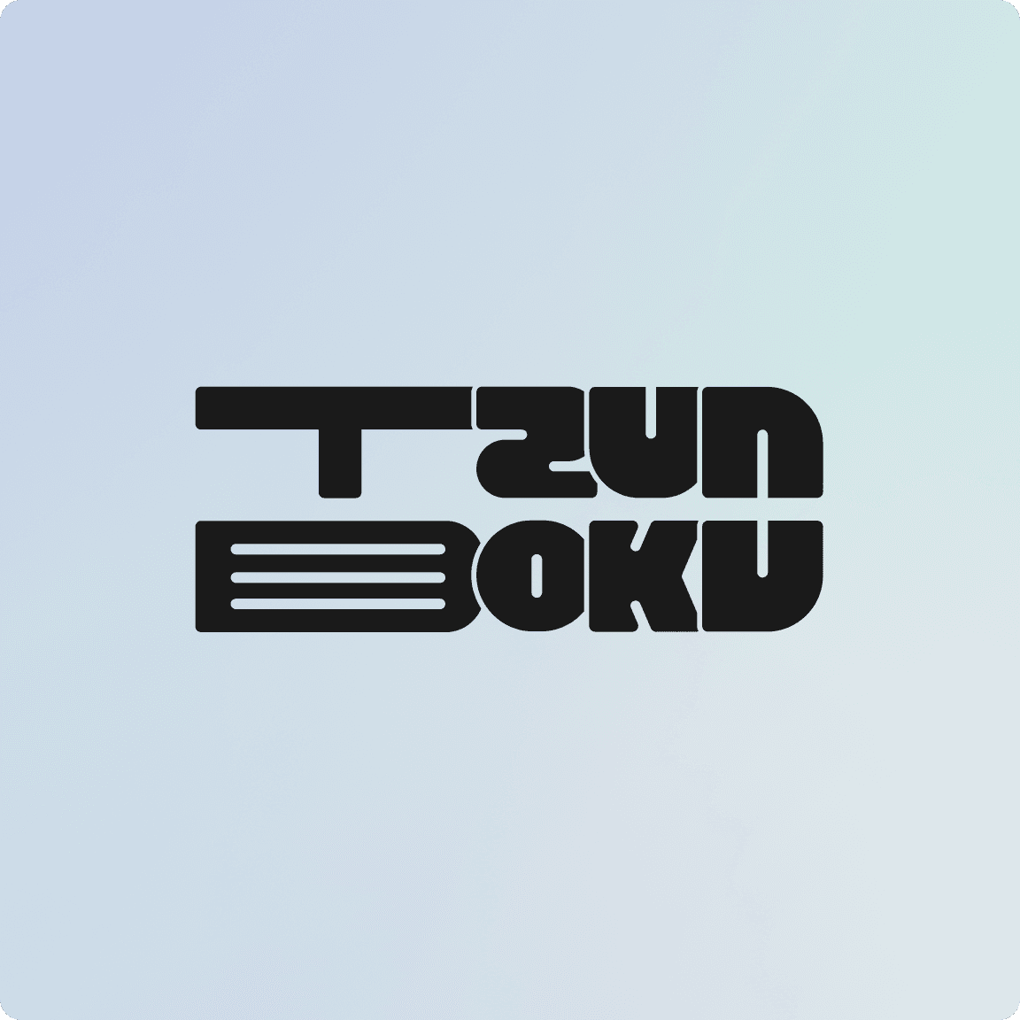logo with custom gradient background