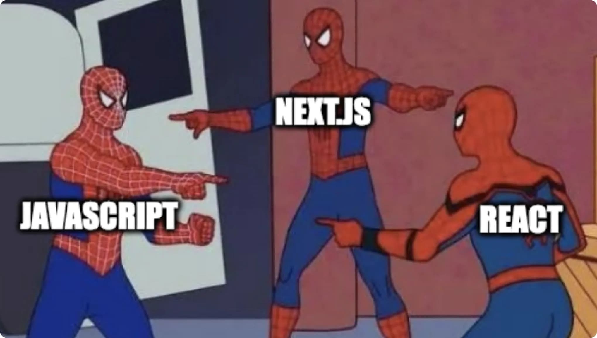 Spiderman pointing at spiderman pointing at spiderman. 