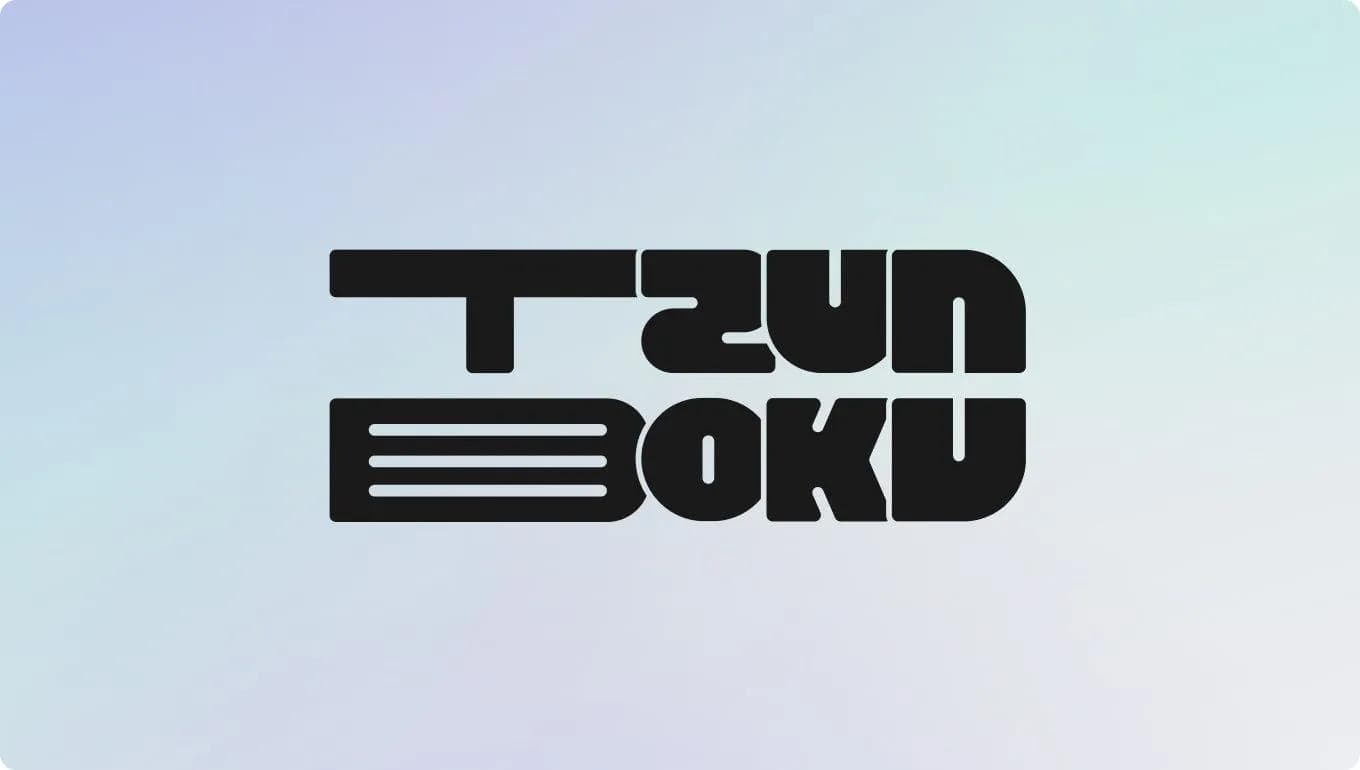 A gradient pattern with the logo of the website in the center.